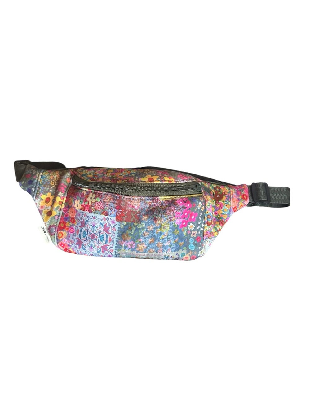Natural Life Go Anywhere Faux Patchwork Fanny Pack Boho Hippie
